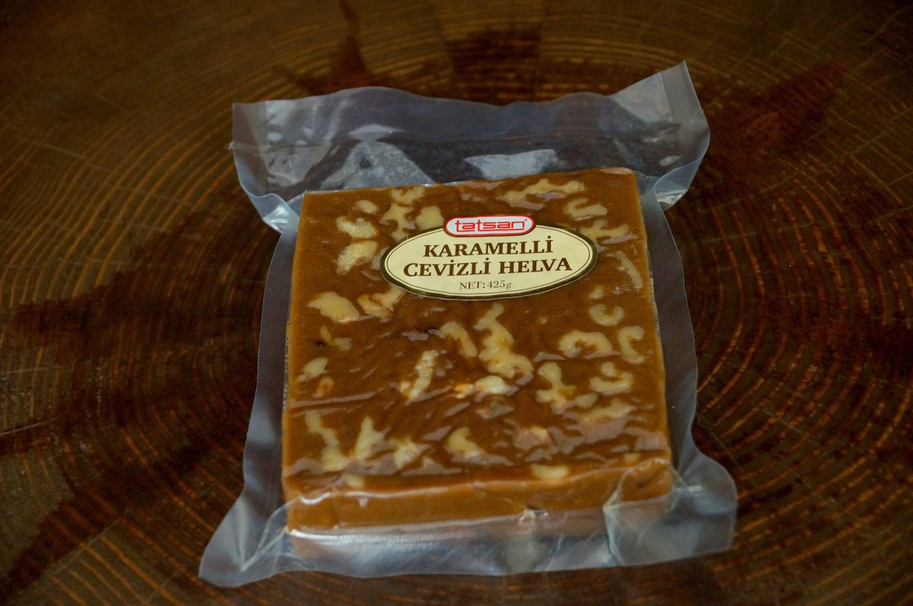 Tatsan Karamelli Cevizli Helva 425GR